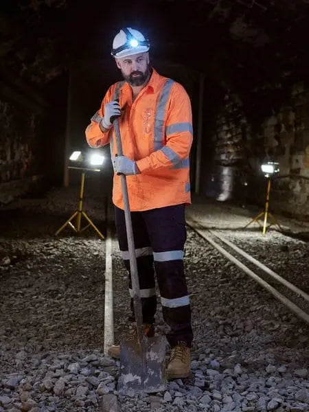 Bisley Workwear Taped X Back Biomotion Cool Lightweight Hi Vis Shirt BS6166XT Metro Workwear.